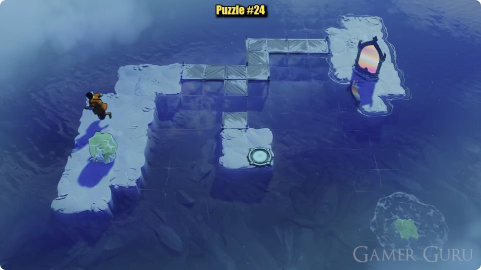 The first crystal has sunk into the southern water, making the base for the next crystal.